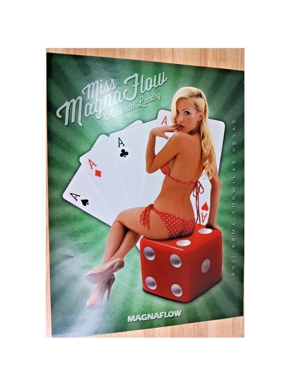 Miss MagnaFlow 2011 SEMA Las Vegas Poster No Pin Holes Amanda Landry USA